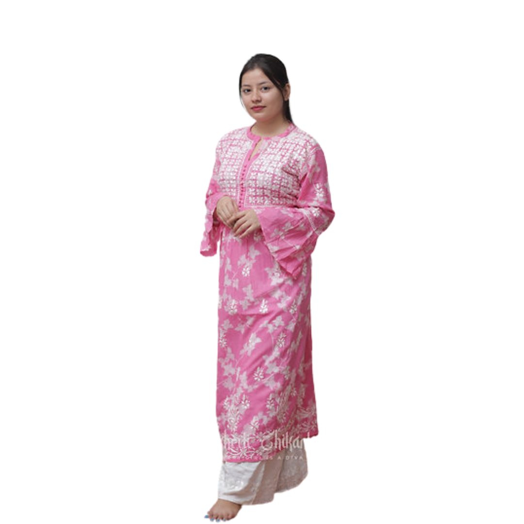 Ariz chikan kurti By Nakhrili chikankari