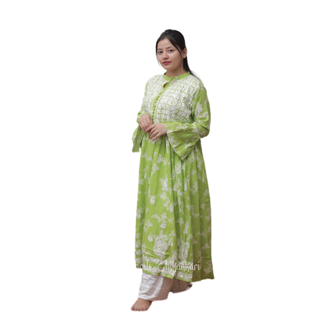 Ariz chikan kurti By Nakhrili chikankari