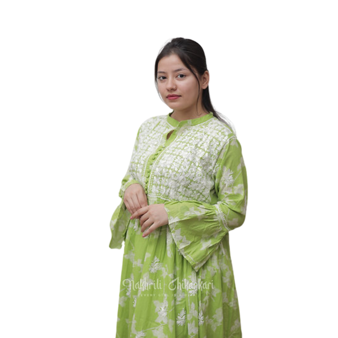 Ariz chikan kurti By Nakhrili chikankari