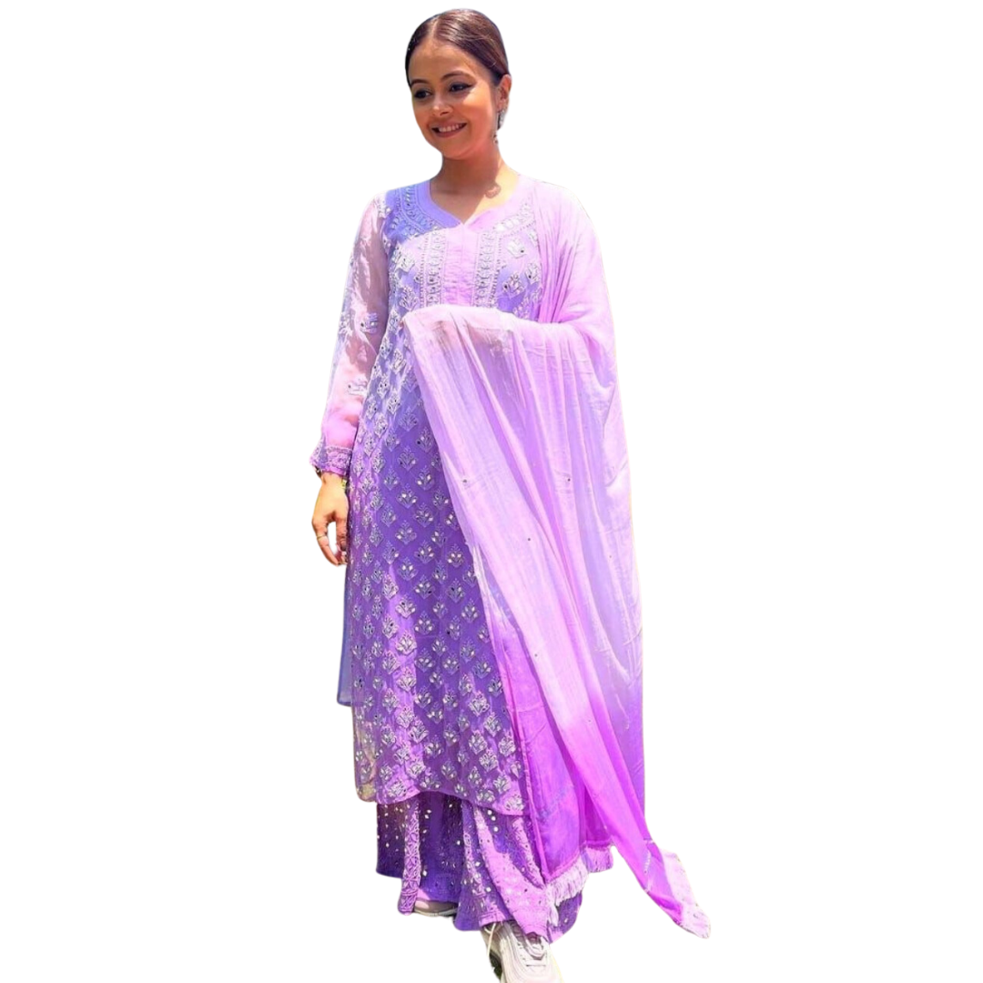 Azira Ombre Chikankari Set