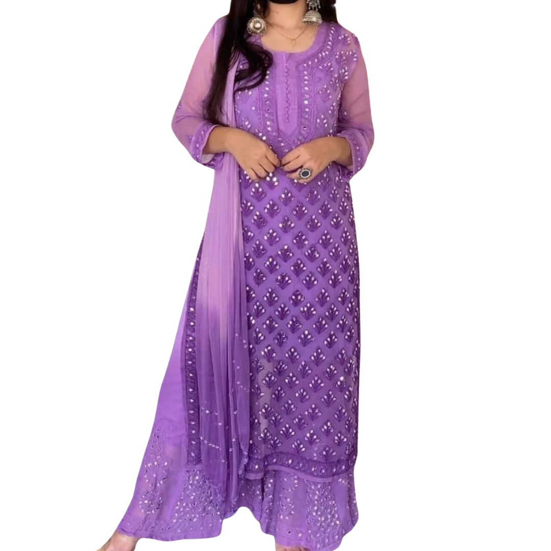 Azira Ombre Chikankari Set