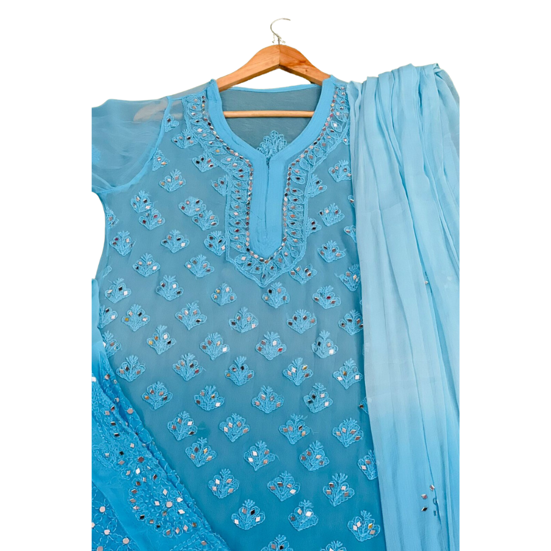Azira Ombre Chikankari Set