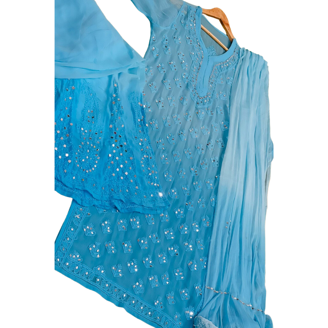 Azira Ombre Chikankari Set