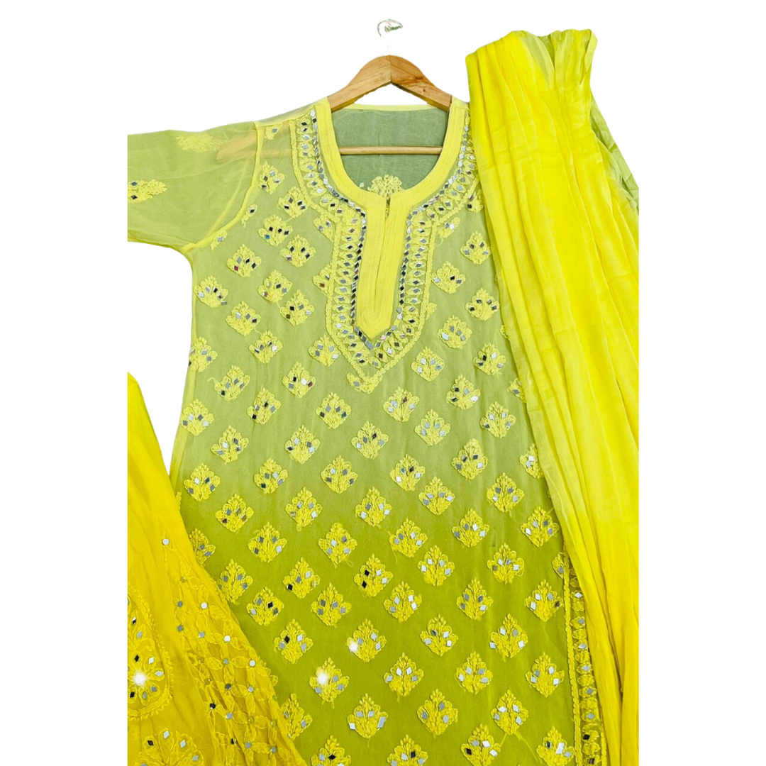 Azira Ombre Chikankari Set