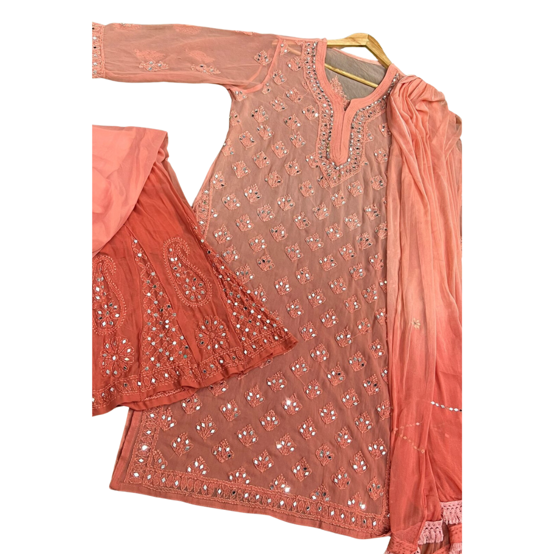 Azira Ombre Chikankari Set