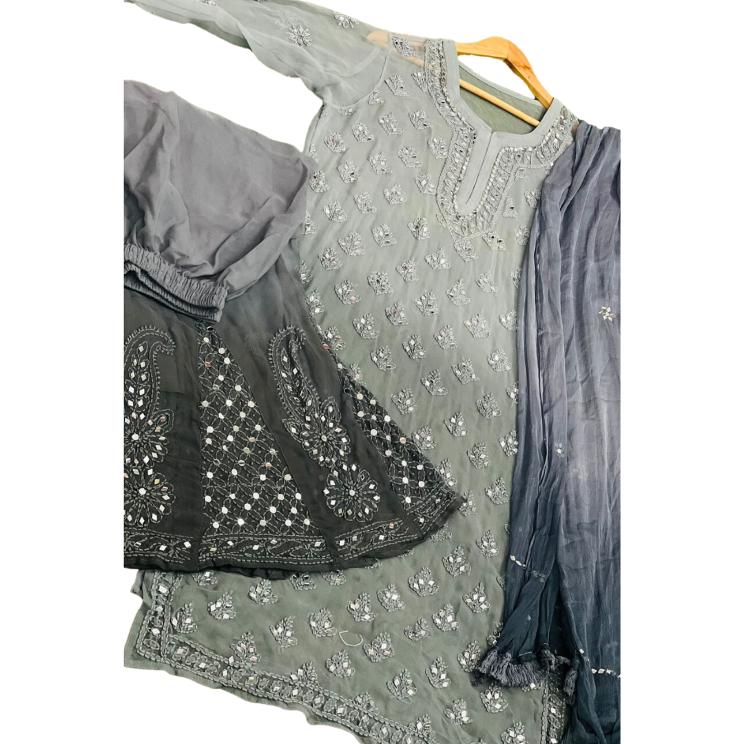 Azira Ombre Chikankari Set