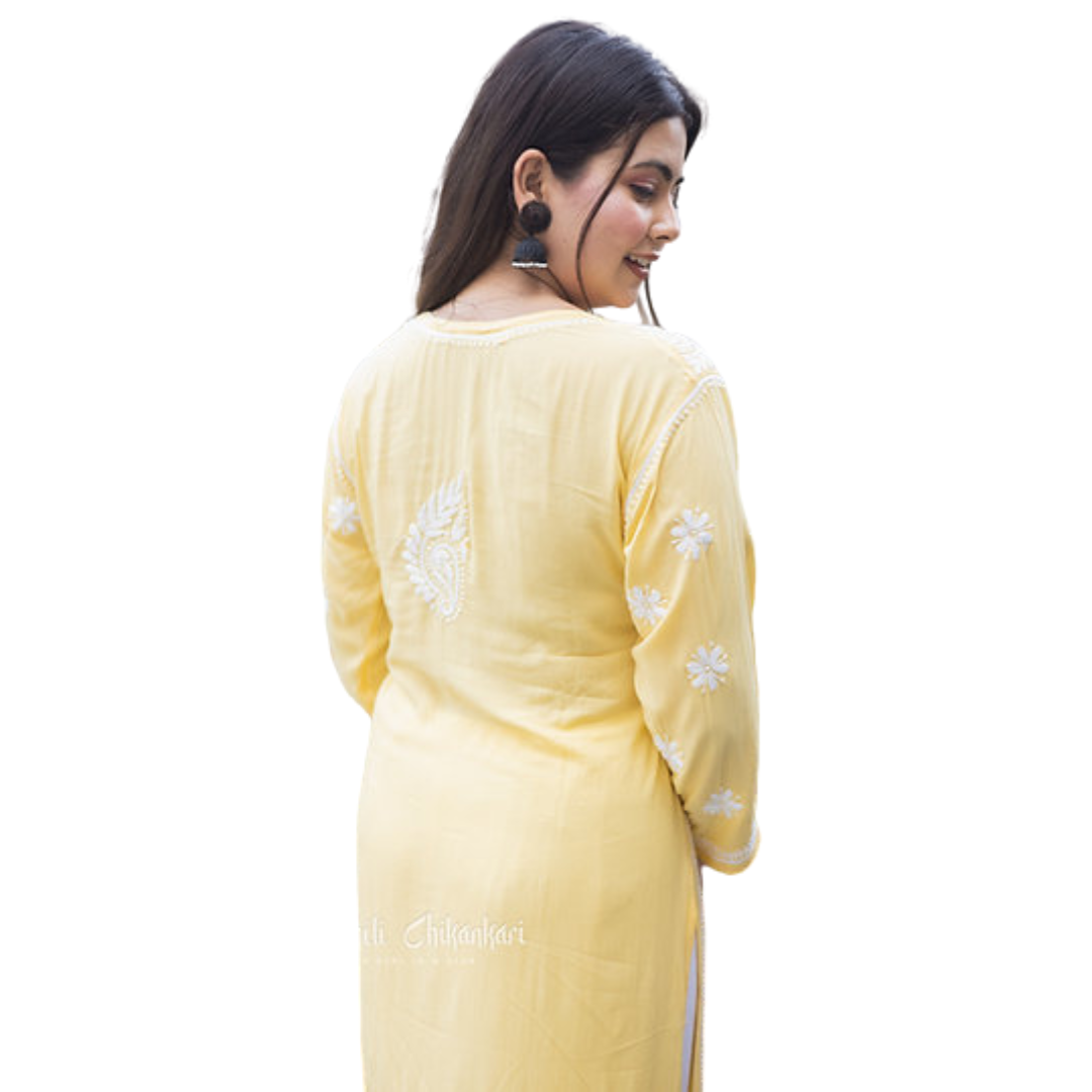 Emma Chikan Kurti By Nakhrili Chikankari