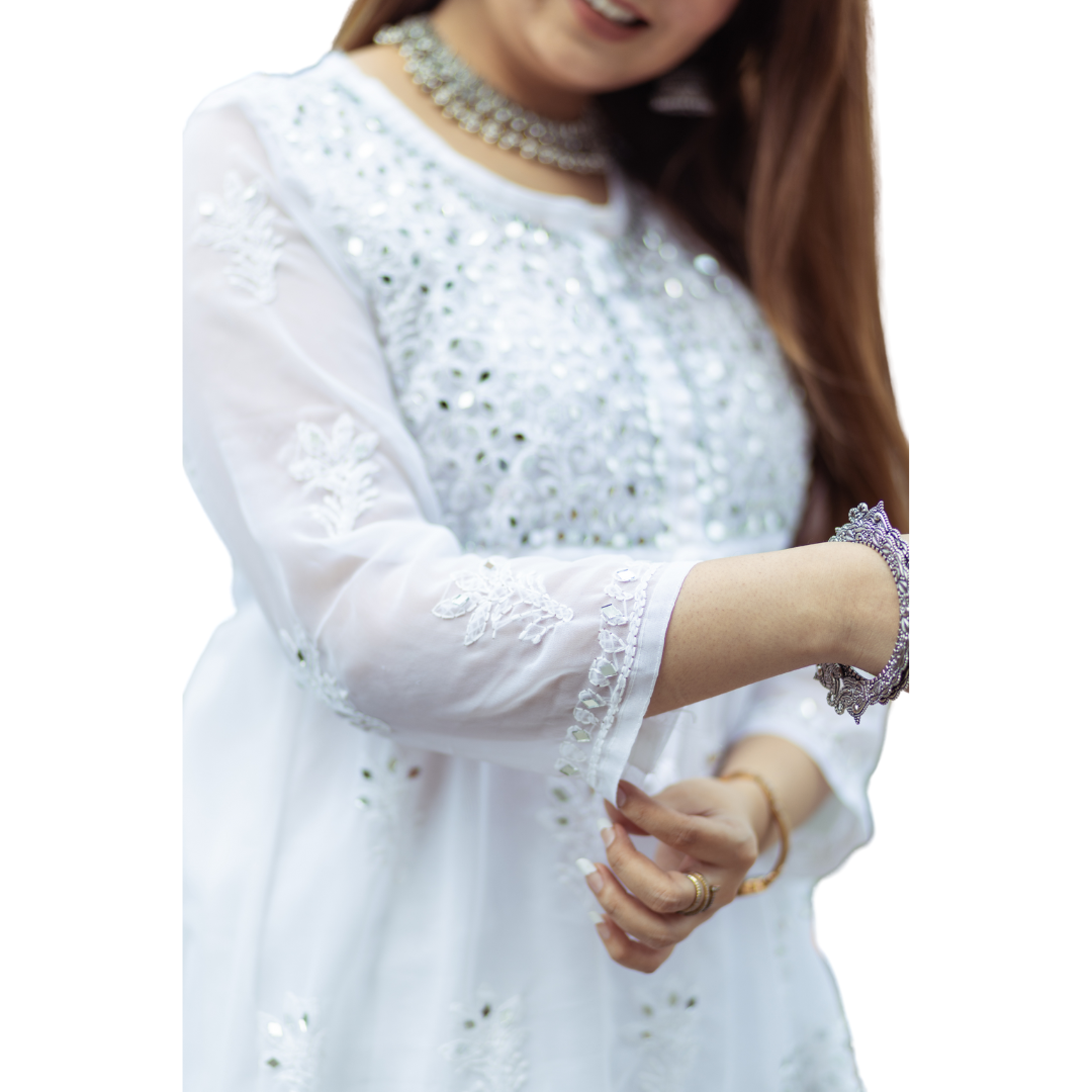 Haniva Short Frock Chikankari Kurti