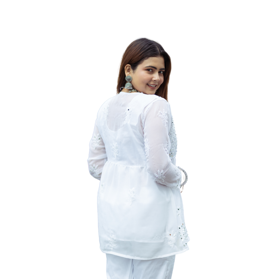 Haniva Short Frock Chikankari Kurti