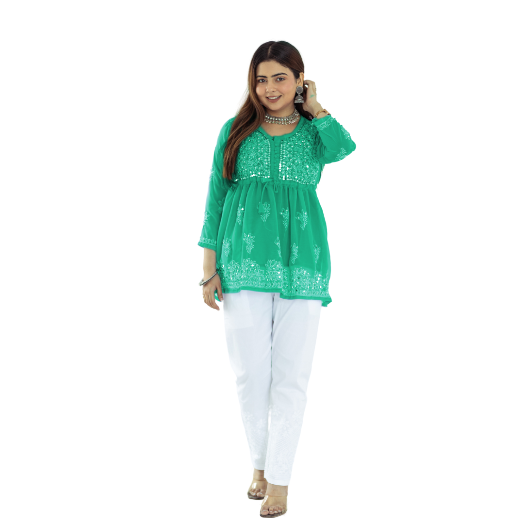 Haniva Short Frock Chikankari Kurti