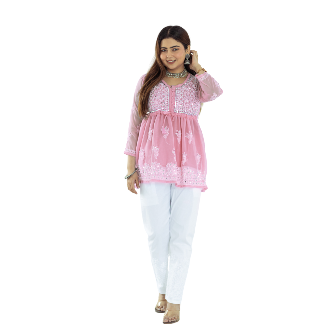 Haniva Short Frock Chikankari Kurti
