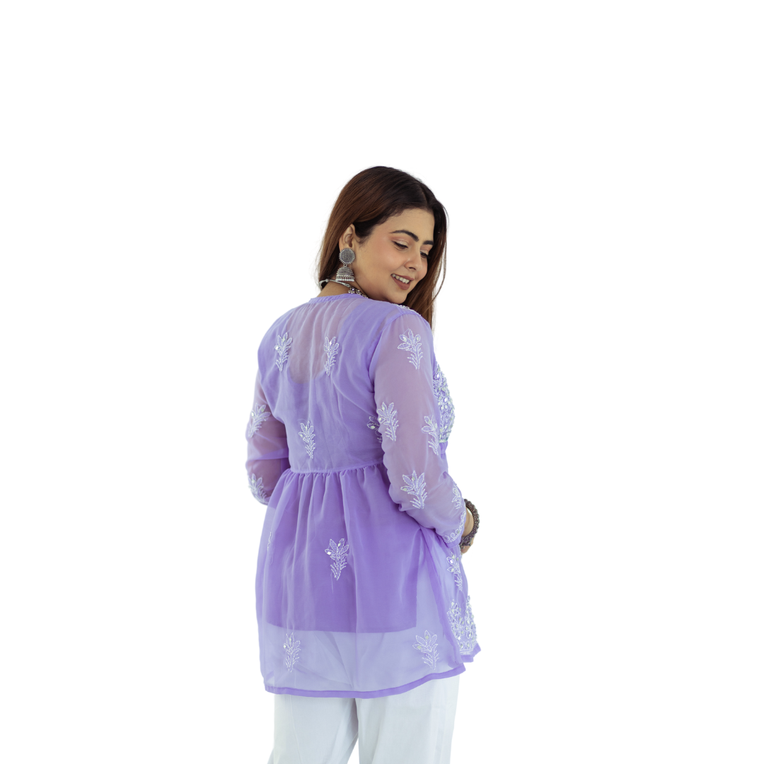 Haniva Short Frock Chikankari Kurti
