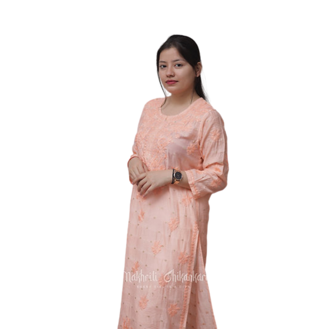 Haza Chikan Kurti By Nakhrili Chikankari