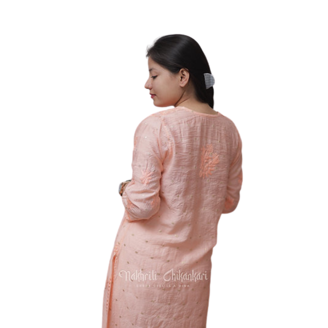 Haza Chikan Kurti By Nakhrili Chikankari