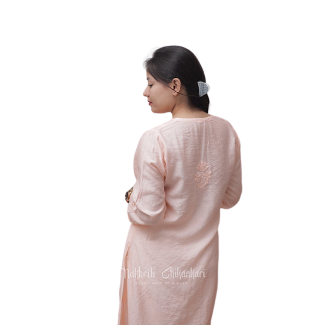 Ibaah chikan kurti By Nakhrili chikankari