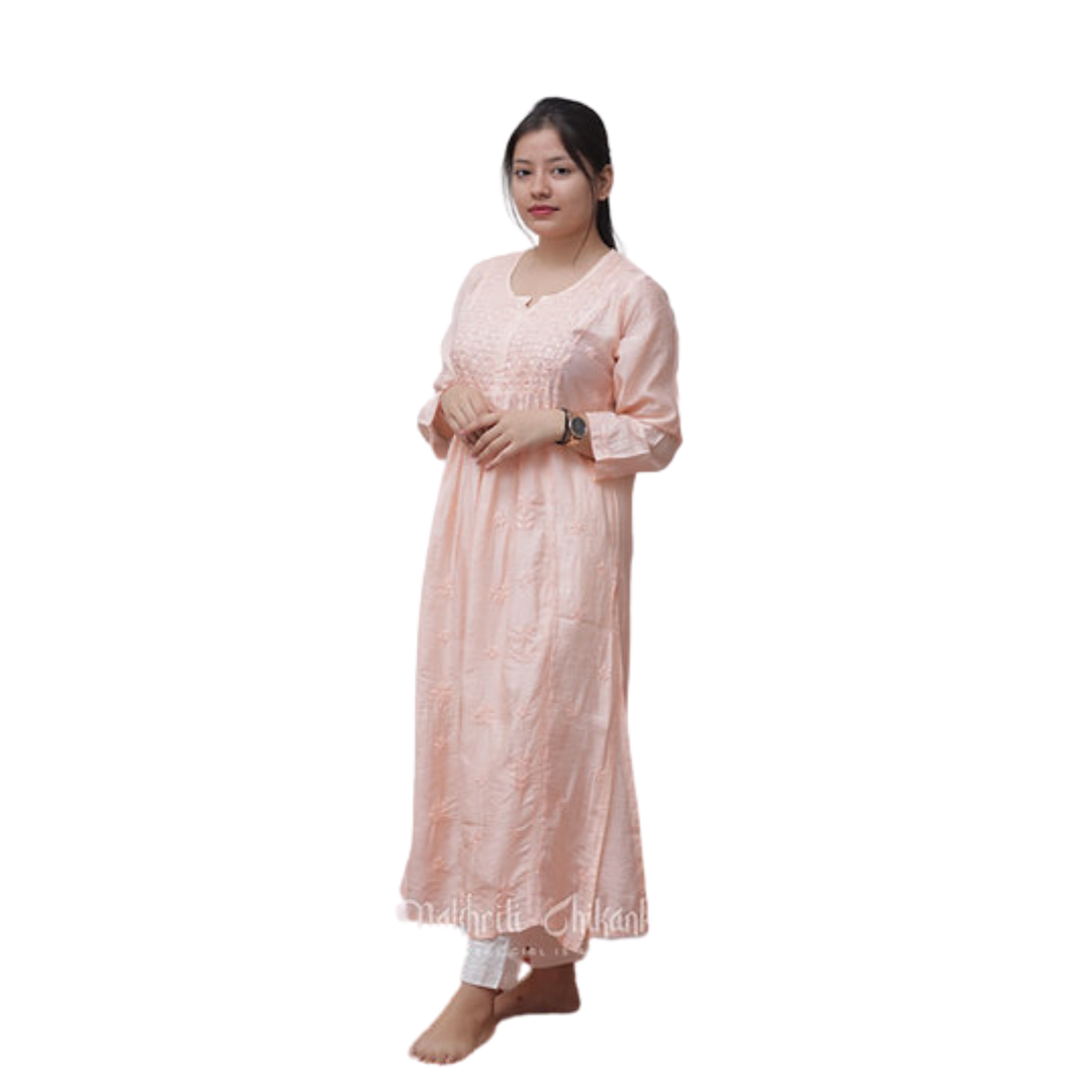 Ibaah chikan kurti By Nakhrili chikankari
