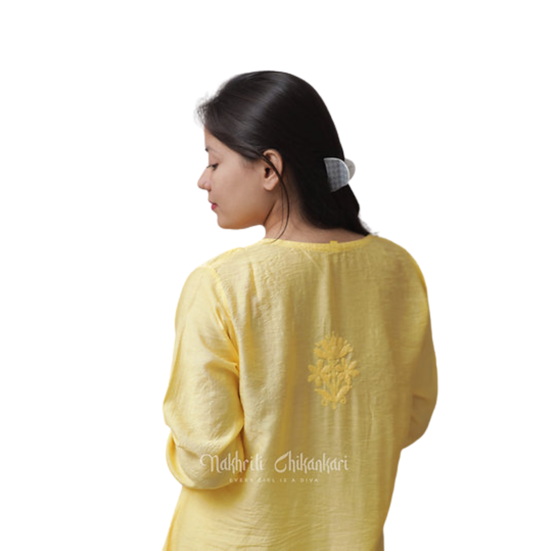Ibaah chikan kurti By Nakhrili chikankari