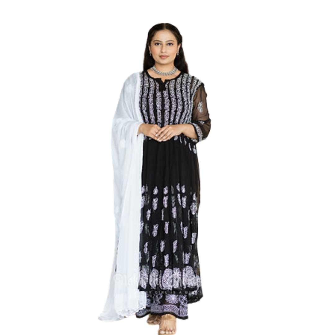 Kaia Chikan Kurti By Nakhrili Chikankari