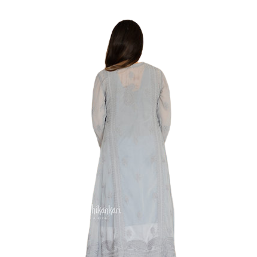 Kiyara Chikan Kurti By Nakhrili Chikankari