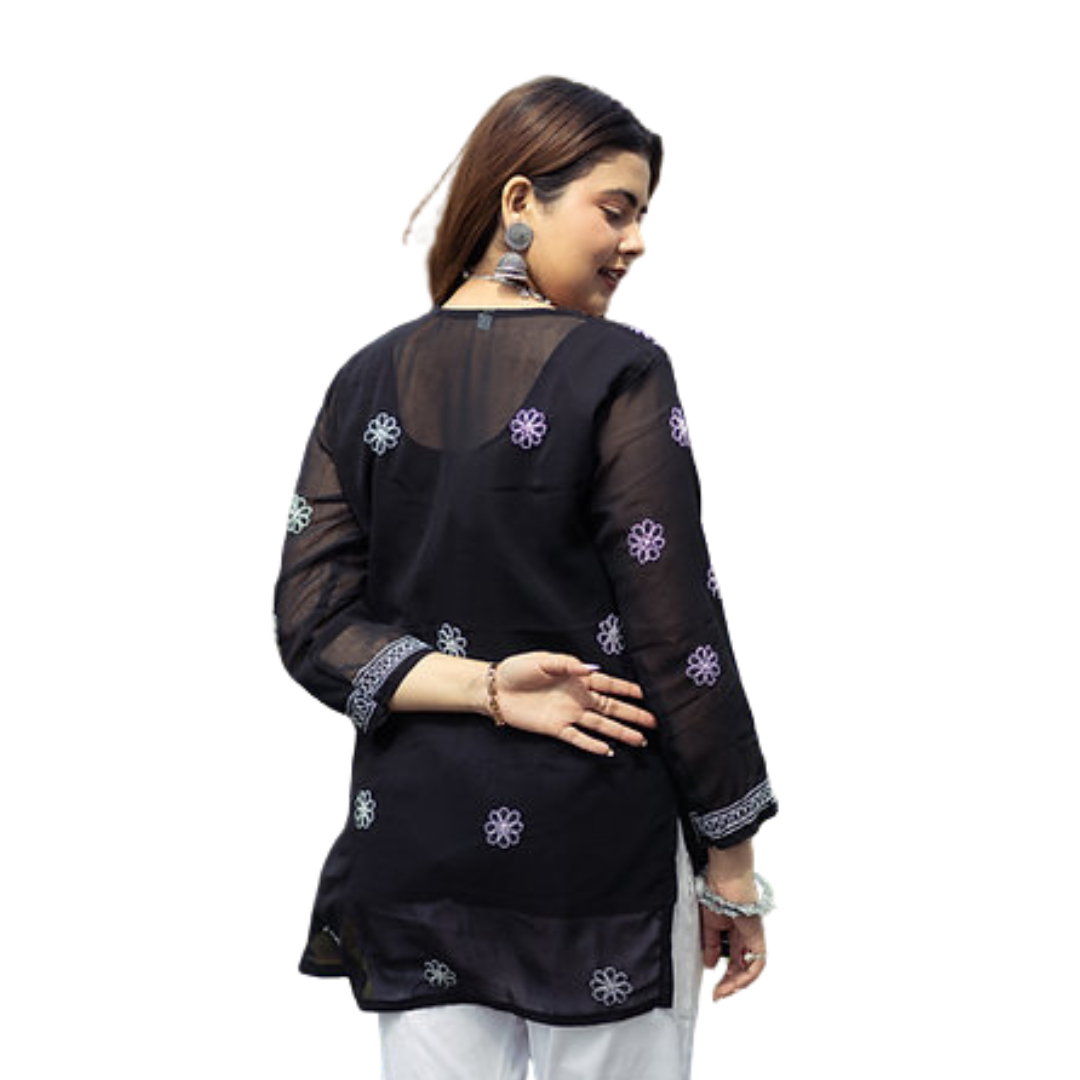 Laiba Short Chikankari Kurti