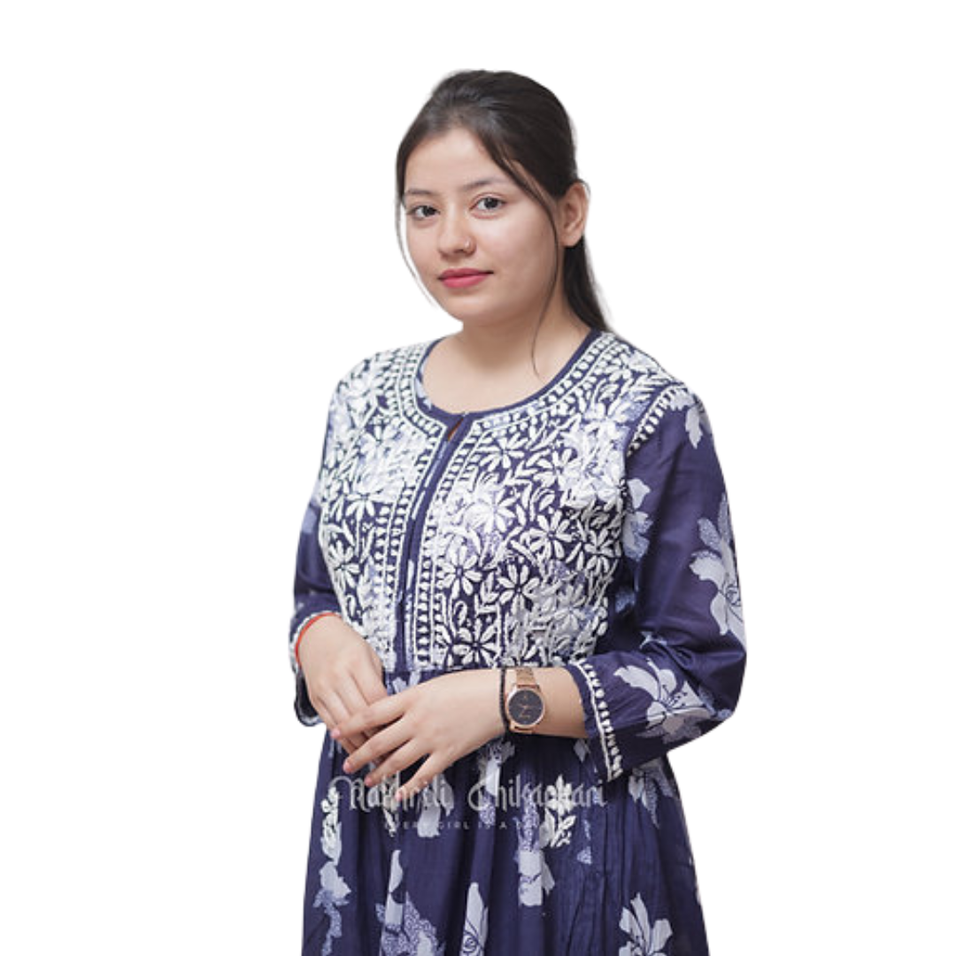Munira Chikan Kurti By Nakhrili Chikankari