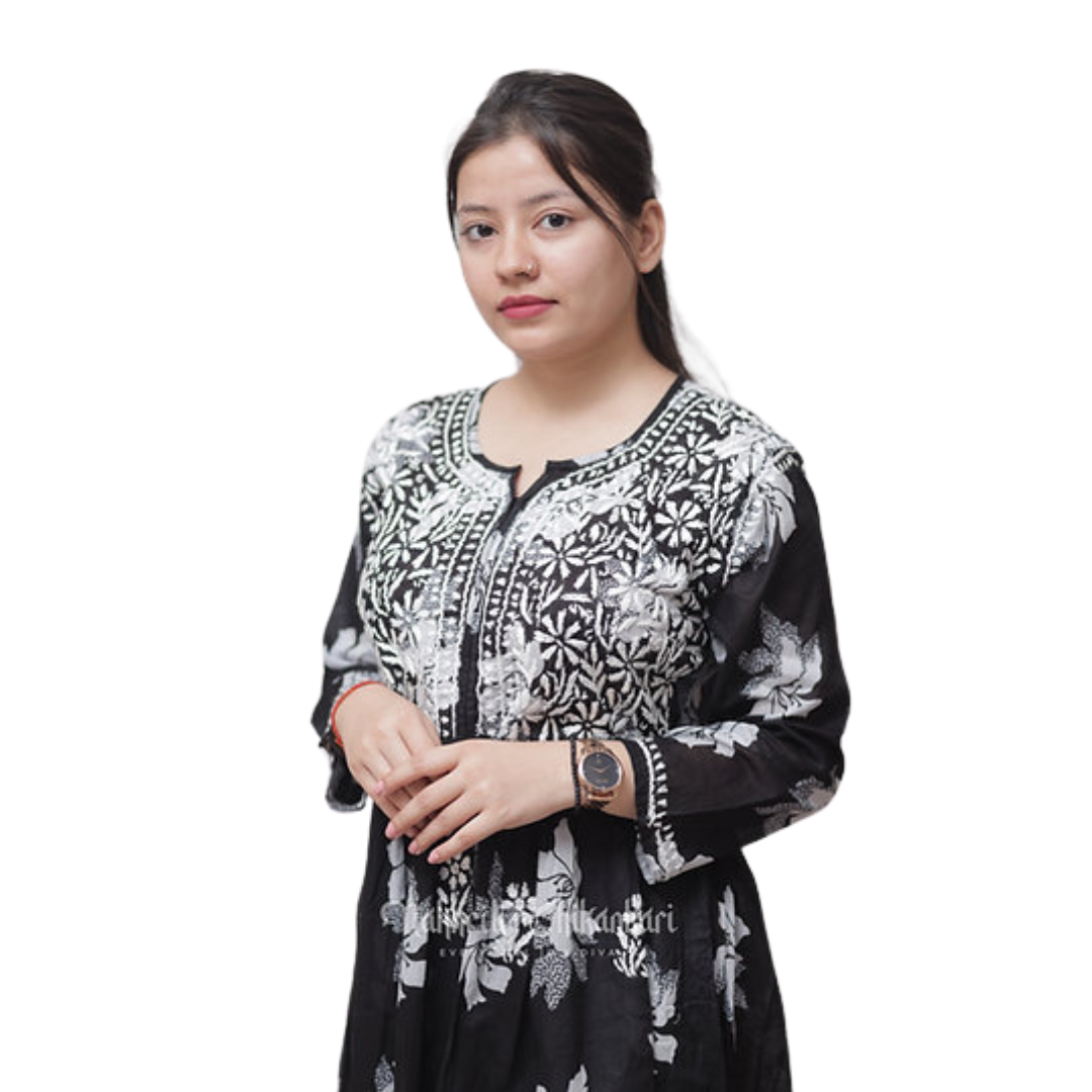 Munira Chikan Kurti By Nakhrili Chikankari