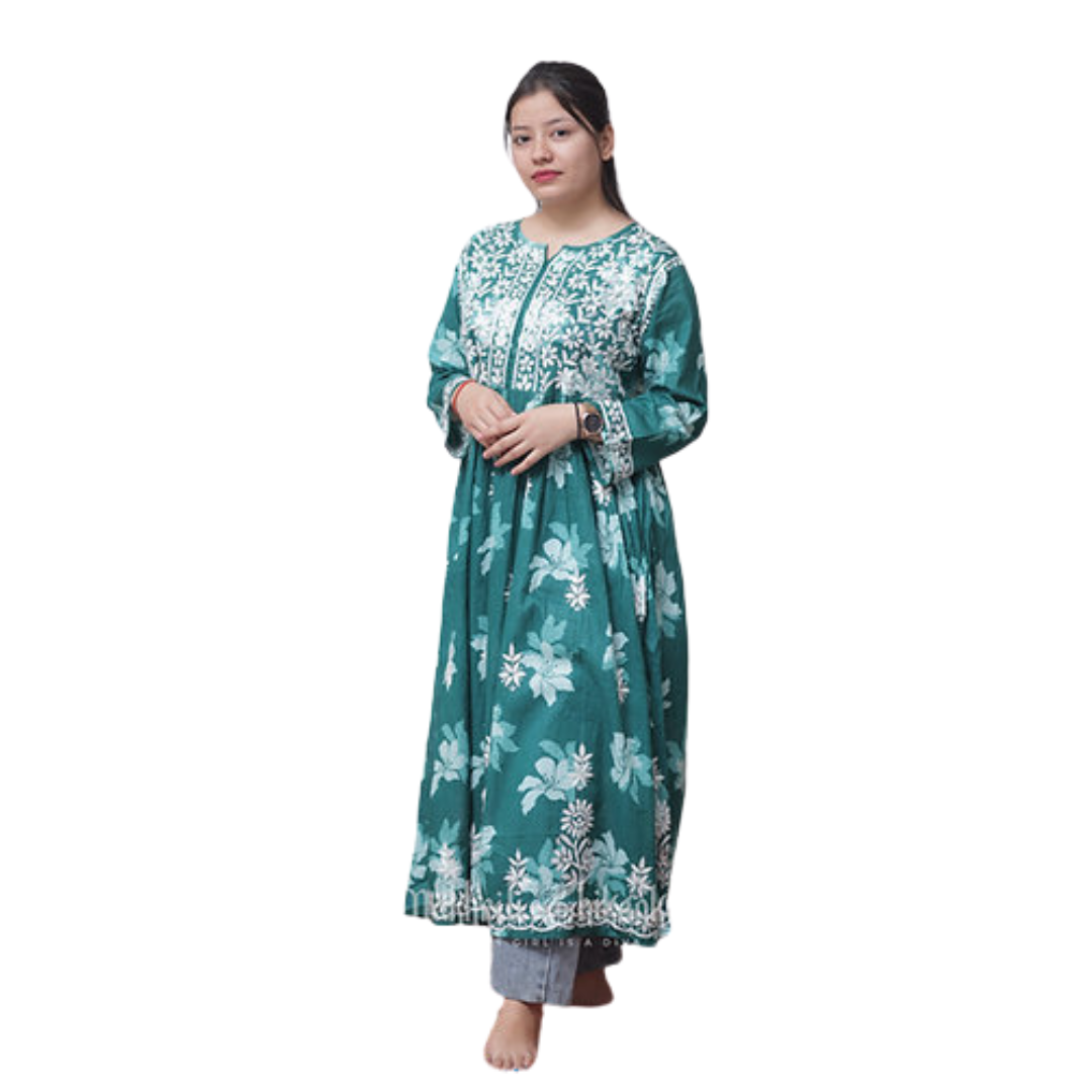Munira Chikan Kurti By Nakhrili Chikankari