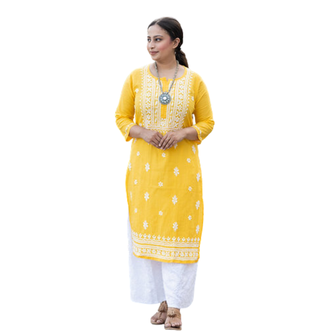 Myra chikan kurti By Nakhrili Chikankari