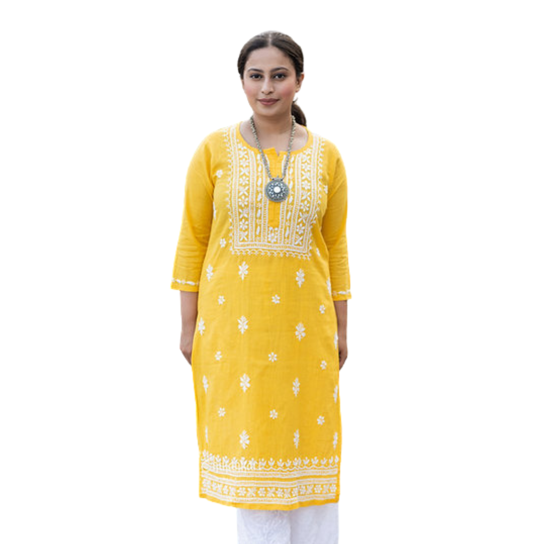 Myra chikan kurti By Nakhrili Chikankari