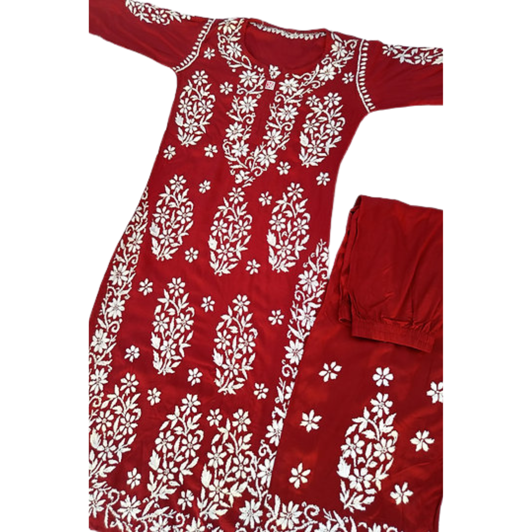 Refda Modal Chikankari Set