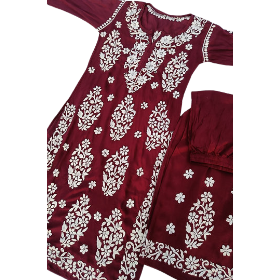 Refda Modal Chikankari Set