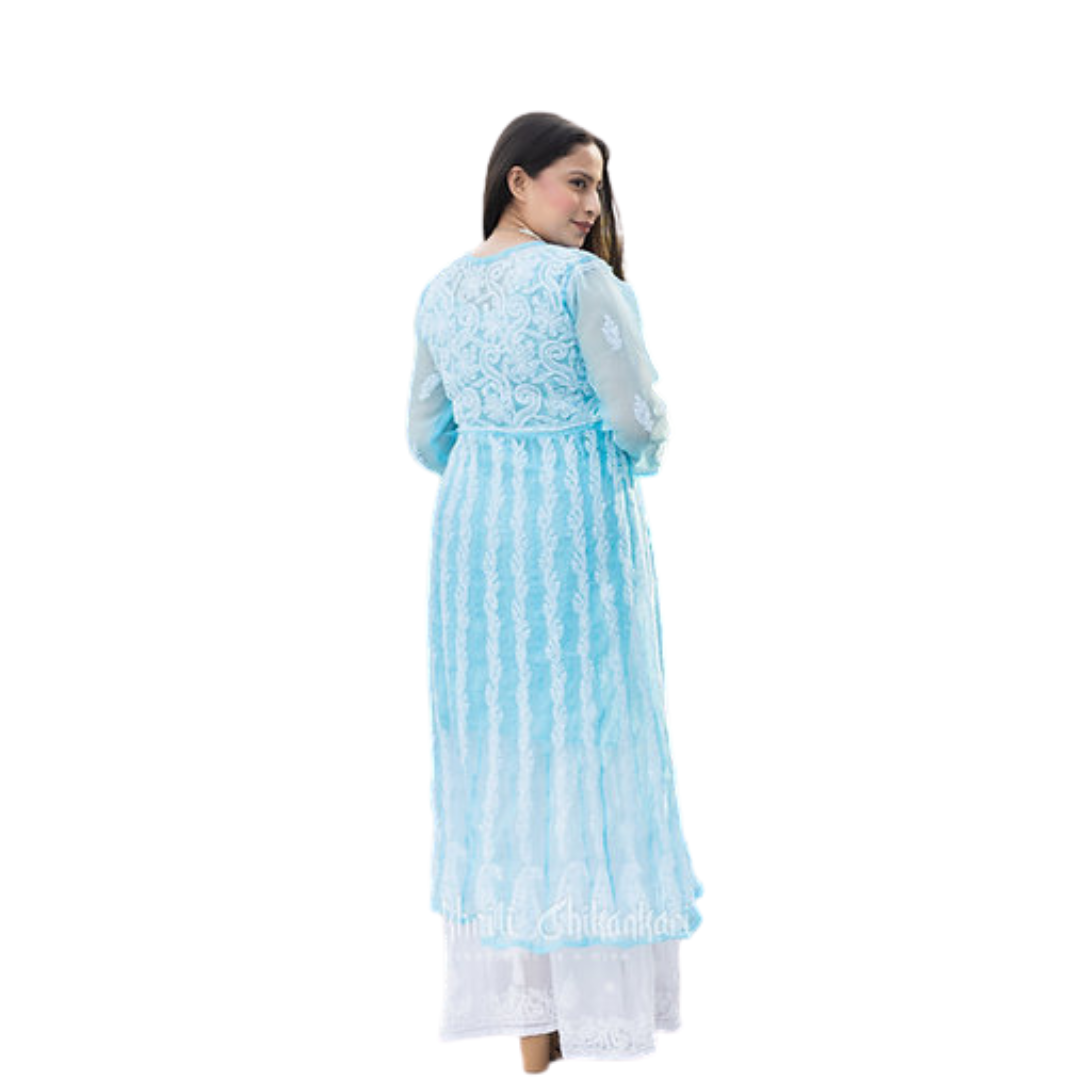 Shama Chikan Kurti By Nakhrili Chikankari