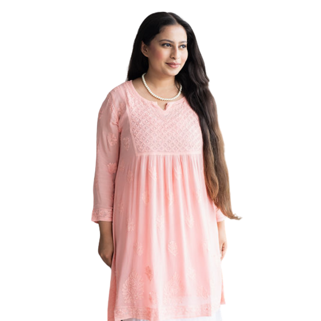 Anhaa Chikan Kurti Nakhrili Chikankari
