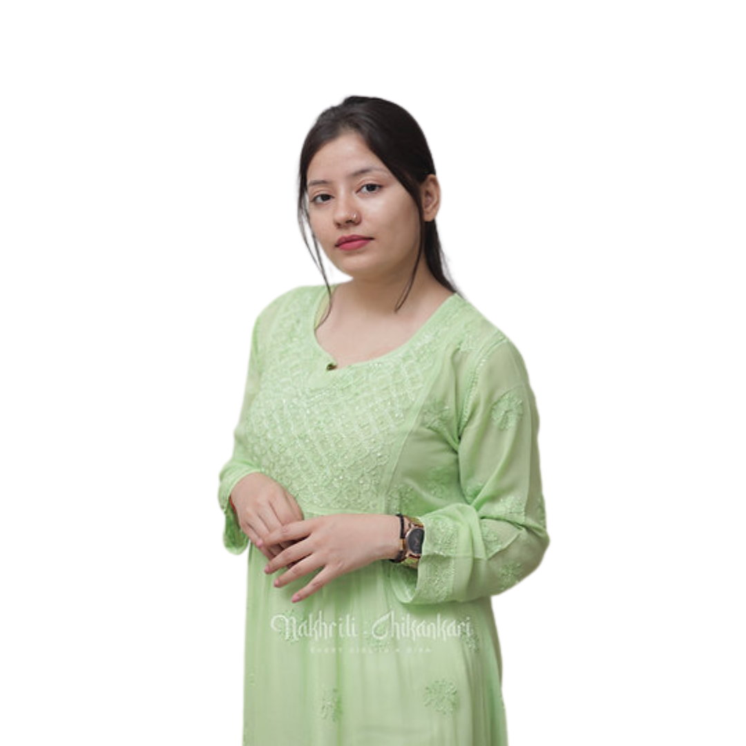 Anhaa Chikan Kurti Nakhrili Chikankari