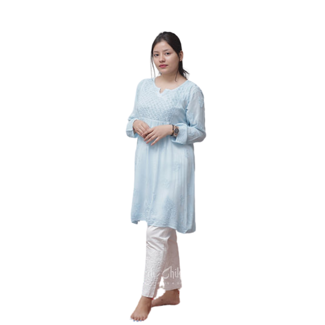 Anhaa Chikan Kurti Nakhrili Chikankari