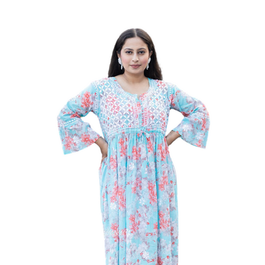 Ariz chikan kurti By Nakhrili chikankari