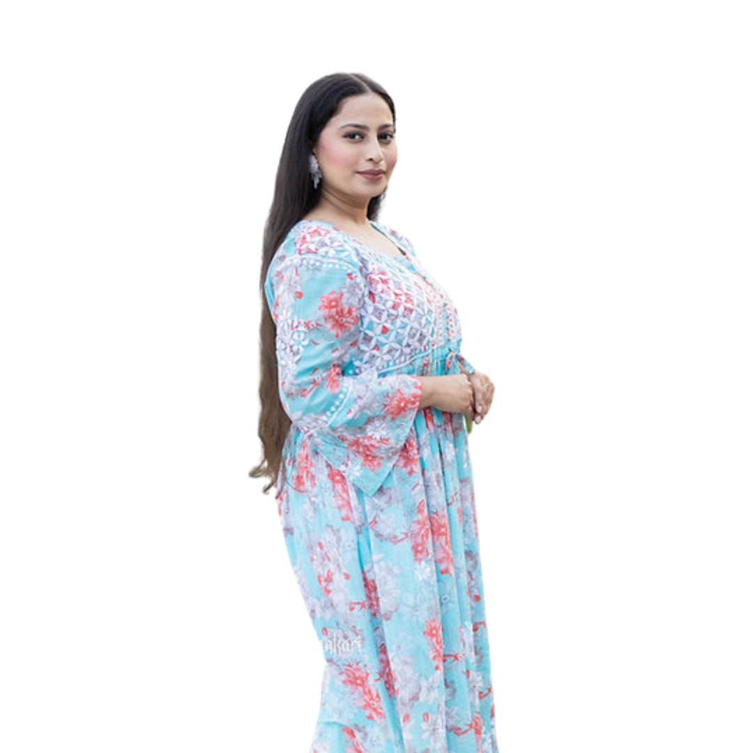 Ariz chikan kurti By Nakhrili chikankari