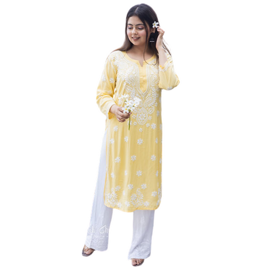 Emma Chikan Kurti By Nakhrili Chikankari