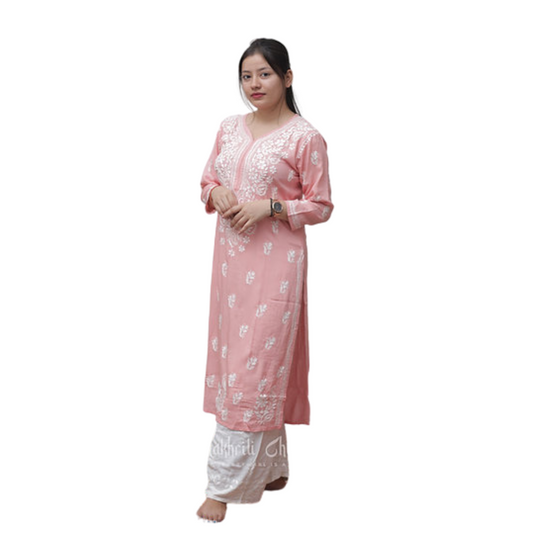 Kadira Chikan Kurti By Nakhrili Chikankari