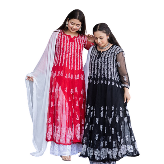 Kaia Chikan Kurti By Nakhrili Chikankari