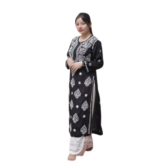Mahnur Chikan Kurti By Nakhrili Chikankari
