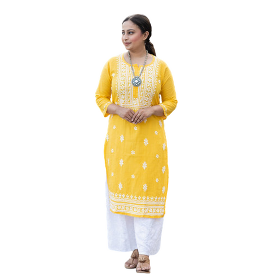 Myra chikan kurti By Nakhrili Chikankari