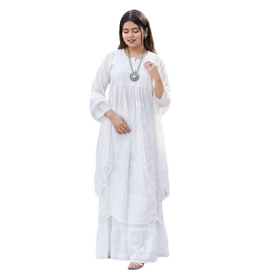 Zahra chikan kurti By Nakhrili chikankari