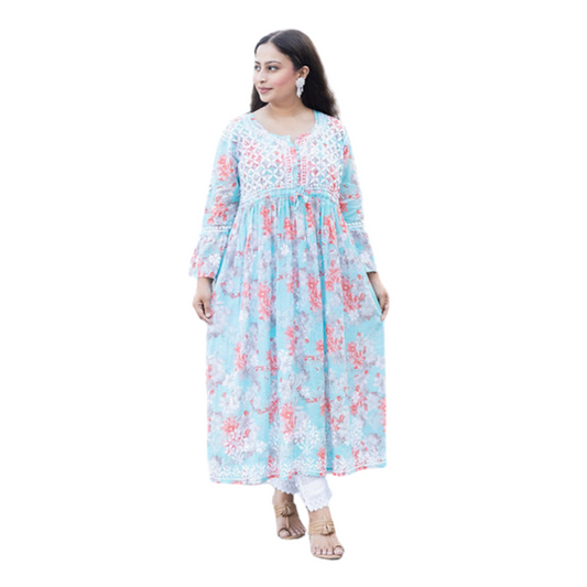 Ariz chikan kurti By Nakhrili chikankari